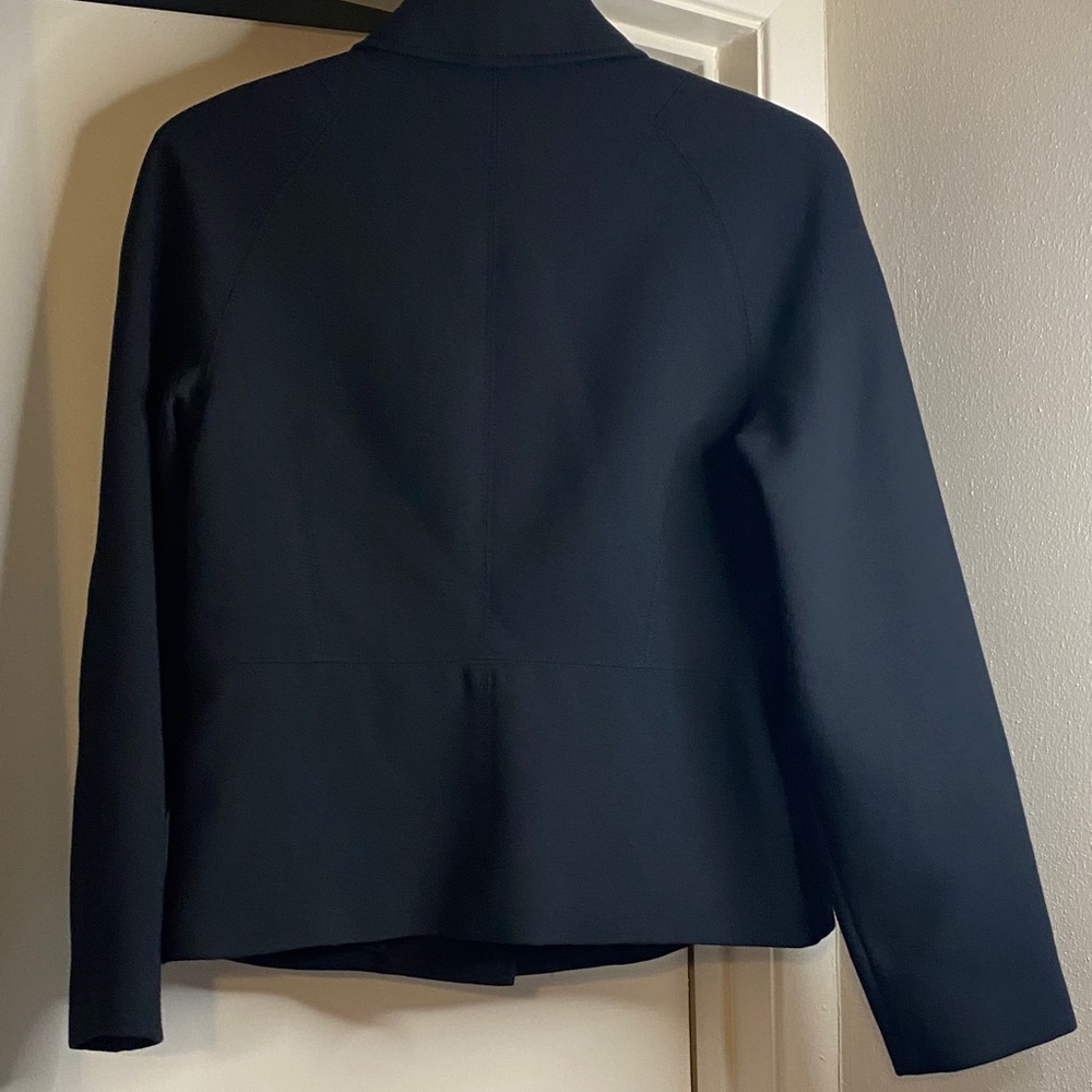 Talbots Black Button-Front Blazer Jacket with Met… - image 2